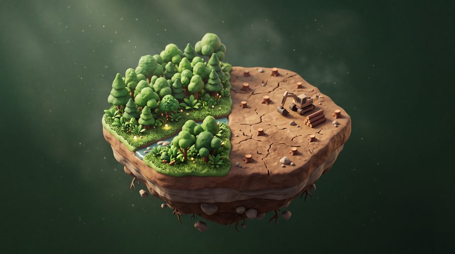 Methane and Forest Island