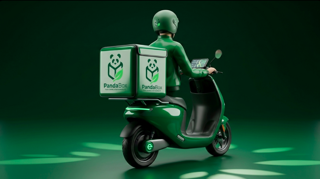 PandaBox Green Delivery EV Scooter